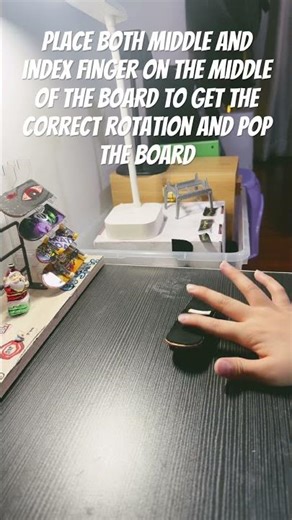 Varial Flip tutorial #fyp #fingerboarding