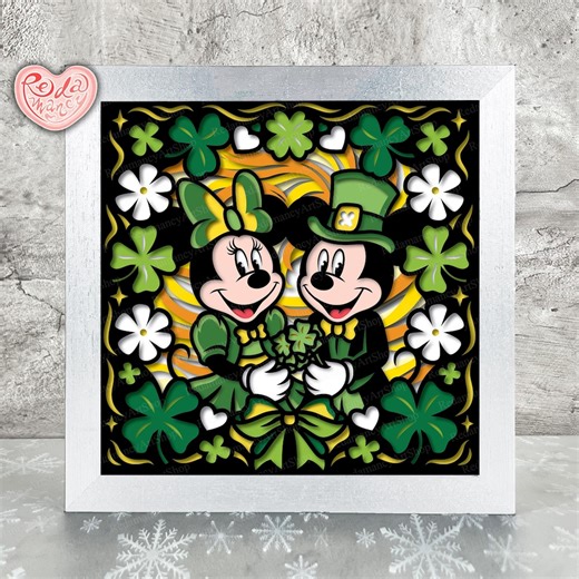 Saint Patrick’s Day Shadow Box SVG, Svg for Cricut Projects, 3D Layered SVG, Patrick’s Day 3D Shadow Box Svg, Paper Cut Light Box 2 - Etsy