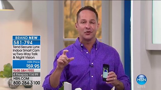 Tend Secure Lynx Indoor Smart Cam with TwoWay Talk