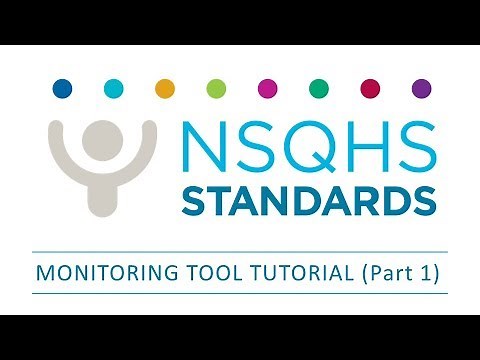 NSQHS Standards Monitoring Tool Tutorial (Part 1)