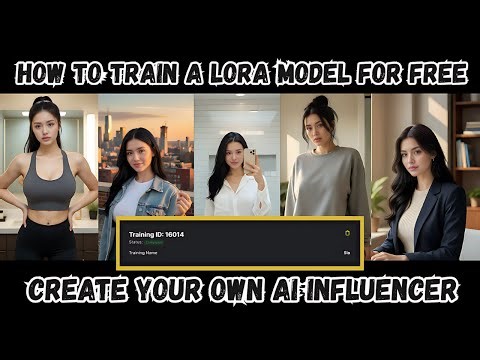 How to Train a LoRA Model for FREE | Create Your Own AI Influencer