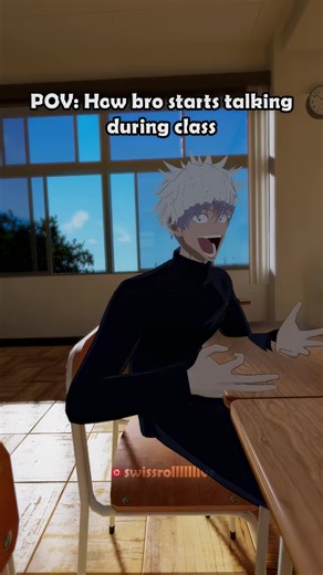 Gojo tweaking during class again😭😂 @TONKA— #viral #trending #fyp #vrchat #funny