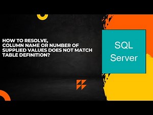How to resolve, Column name or number of supplied values does not match table definition?