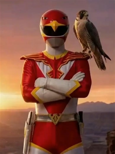 Jetman the Birdmen Squadron . Generated with Gemini AI/animated with Dreamina AI . #supersentai #sentai #powerrangers #tokusatsu