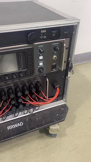 Another look at the X32/SD16 monitor mixing rig. Rolling rack provided by customer. Equipped with a wireless router for mixing ears remotely. 32 channel input split on back for mixing ears without affecting the signal to FOH. #RigsByBTPA #BTPAcables | Best-Tronics Pro Audio