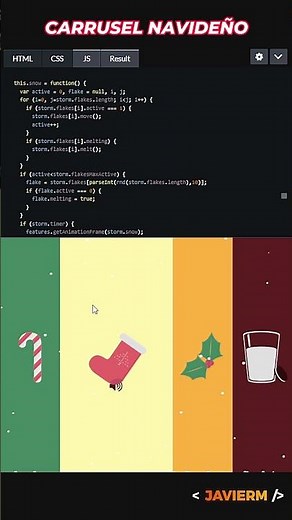 🎄 Christmas Code: crea tu carrusel navideño con HTML‑CSS‑JS