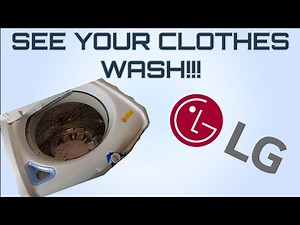 How to watch your LG washing machine clean your clothes --- Keep the Lid OPEN while It's RUNNING!!