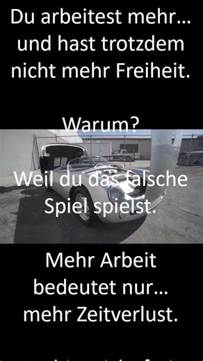 Harte Arbeit macht dich NICHT frei (die Wahrheit)