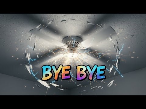 CEILING FAN DESTRUCTION - Extreme Swing & Crash