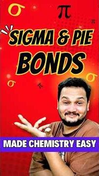 Count Sigma & Pi Bonds Like a Topper | Organic Chemistry Short Trick #chemsitry #trending