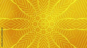 Gold geometric pattern with symmetrical lines and star shapes. Ideal for luxury branding, elegant backgrounds, and festive designs. Great for textiles and stationery.