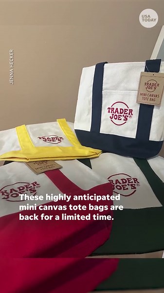 Highly-anticipated Trader Joe's canvas mini totes are back on shelves