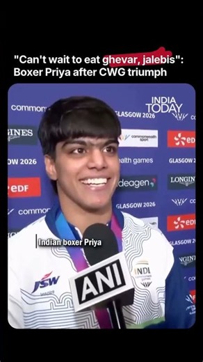 "I'll Eat Ghewar!"- CWG 2026 Gold Medallist Priya Reveals Her Victory Treat#Priya #CommonwealthGames