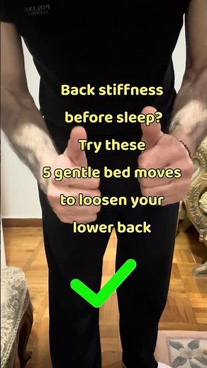 5 Gentle Bed Stretches for Lower Back Stiffness Before Sleep