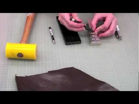 How to Apply Leathercraft Segma Glove Button Snaps to Leather & Use a Button Setter and Anvil
