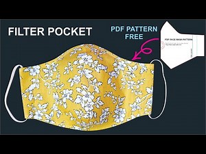 DIY Face Mask With Filter Pocket | Face Mask Sewing Tutorial | PDF Face Mask Pattern