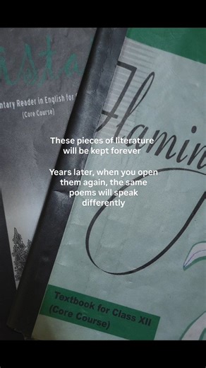 vani on Instagram: "They earned a forever space on my shelves 🙌 I remember being excited for English lectures especially poems from ncert in 10th & 12th. Some books don’t just teach, they stay with you. Back then, I didn’t understand them much but Now I do and I'm sure will make more sense in upcoming years 🥹 Which poem or story do you still remember?"