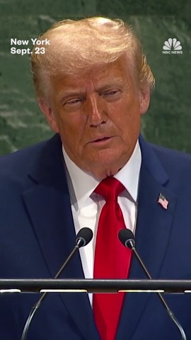 Video captures Trump's escalator mishap at U.N.