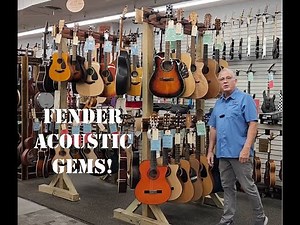 Fender Acoustic Gems! | 3 at a Time on Our Guitar Racks | Victor Litz Music