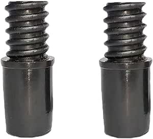 Threaded Tip Replacement Ultra Threaded Tip Repair Kit Broom Handle Adapter Threaded Handle Tips, Non-Threaded Shaft-Side is Hollow with Sturdy, Thick Walls (O.D= 0.77 Inch - 0.81 Inch). 2pc
