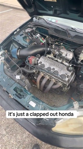 It’s still a pos(Yes this is my project car that i been working on) #turbo #honda #hondacivic #cars