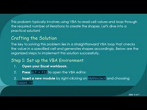 How to Insert Multiple Shapes Based on Cell Value in Excel with VBA