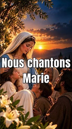 Chant catholique à Marie pour louer et prier | Aujourd’hui nous te chantons
