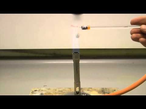 Performing flame tests