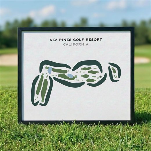 Sea Pines Golf Resort, California | Golf Course Map, Golf Map, Golfer Gift for Him, Scorecard Layout, Golfer Boyfriend Gift, Art Print Decor - Etsy