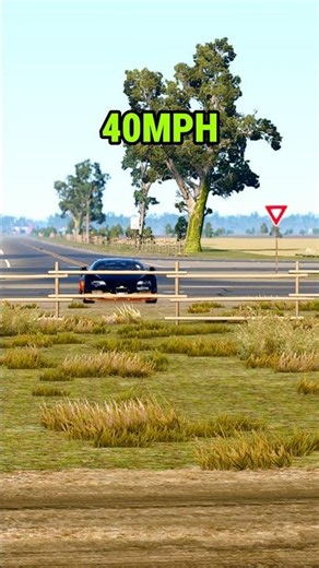 Can a Bugatti survive 500 MPH? 🏎️💨 #Shorts #BeamNG #bugatti