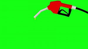 Gas pump on green screen