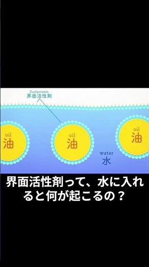 817_界面活性剤って、水に入れると何が起こるの？