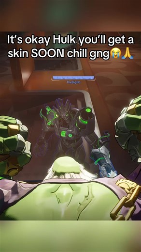 Just gotta wait another year and 8 more Luna skins trust me #marvelrivals #hulk #groot #gaming #meme