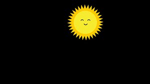 Download Sun gif animation. alpha channel transparent background. 4K Resolution for free