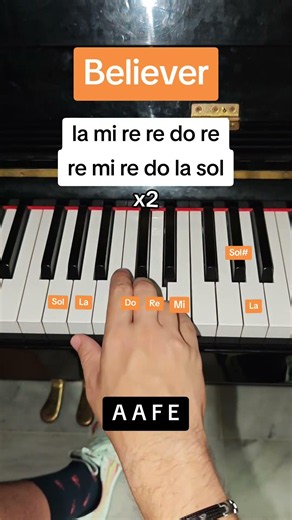 Believer #piano #pianotutorial