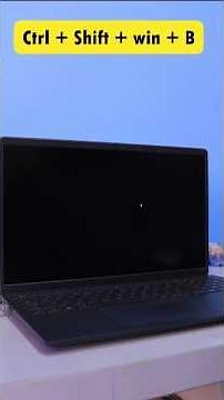 Black Screen Fix in Windows 11 & 10 | Easy Solution! #Shorts