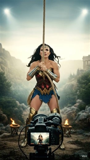wonder Woman rope lifting seen #wonderwoman