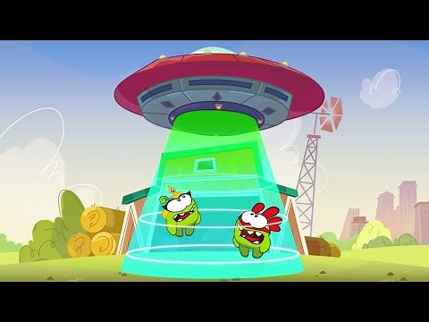Om Nom Stories: Super Noms - UFO | Funny Cartoons for Kids | HooplaKidz TV
