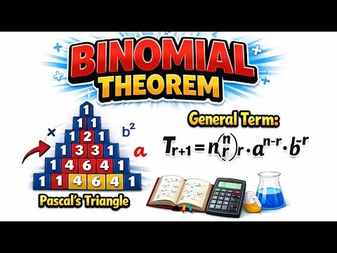 BINOMIAL THEOREM Made Easy | General Term & Pascal’s Triangle Explained