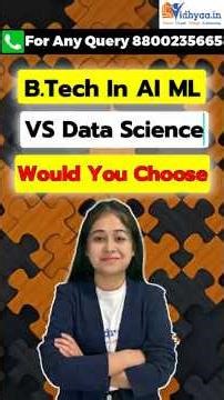 B.Tech in AI & ML vs Data Science Course | Which Is Better in 2026? | Jobs | Salary | Career Options