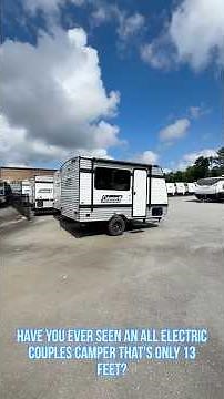 Have you ever seen an ALL ELECTRIC, 13ft couples camper? 2025 Keystone Coleman 13R #rvlife #camper