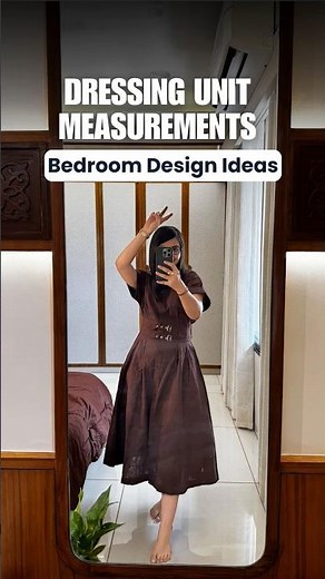 ❌ Don't design Dressing Unit without these measurements | #interiordesign #home #bedroom