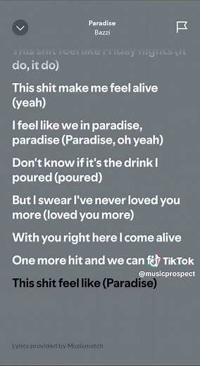 Bazzi - Paradise Lyrics: Enjoy the Moment of Life