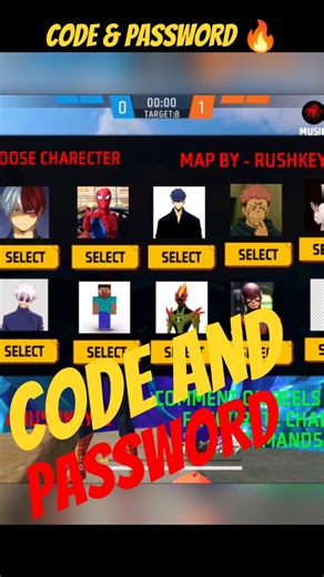 Anime Character Craftland Map Code #shorts