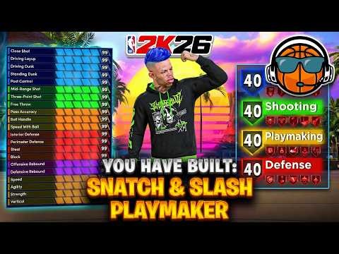 The Most Unfair Guard Build in NBA 2K26 (98 Steal, 99 Dunk)