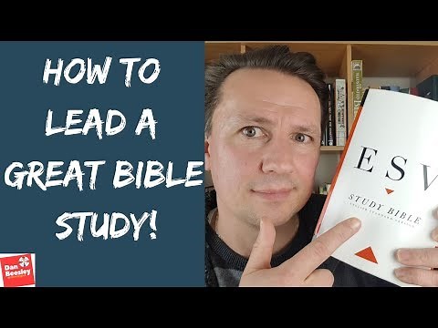 How To Lead A Bible Study