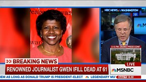 WATCH: NBC's Pete Williams gets choked up discussing the loss of friend and veteran journalist Gwen Ifill. nbcnews.to/2gaYxHG | Today Show
