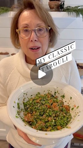 BABS | My classic Tabouli (Tabbouleh)💛 My favorite way to enjoy tabouli is with pita 🥰 My grandson scooter loves it by the spoonful 💛Ingredients:... | Instagram