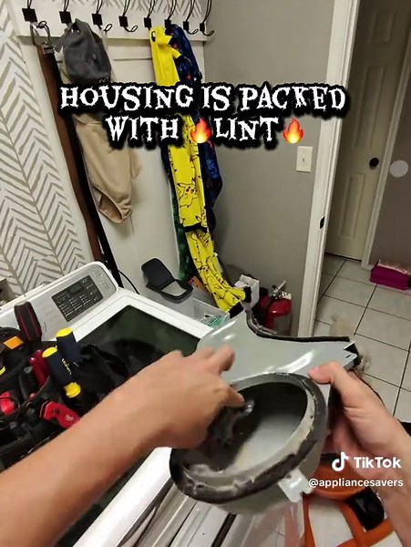 Took apart this Samsung dryer in under a minute — oddly satisfying and filthy at the same time 😳💨 #SatisfyingVideo #ApplianceRepair #DryerDeepClean #SamsungDryer #TechTok