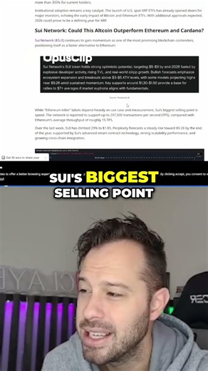 SUI The Fastest Ethereum Killer Speed Explained! #cryptocurrency #crypto